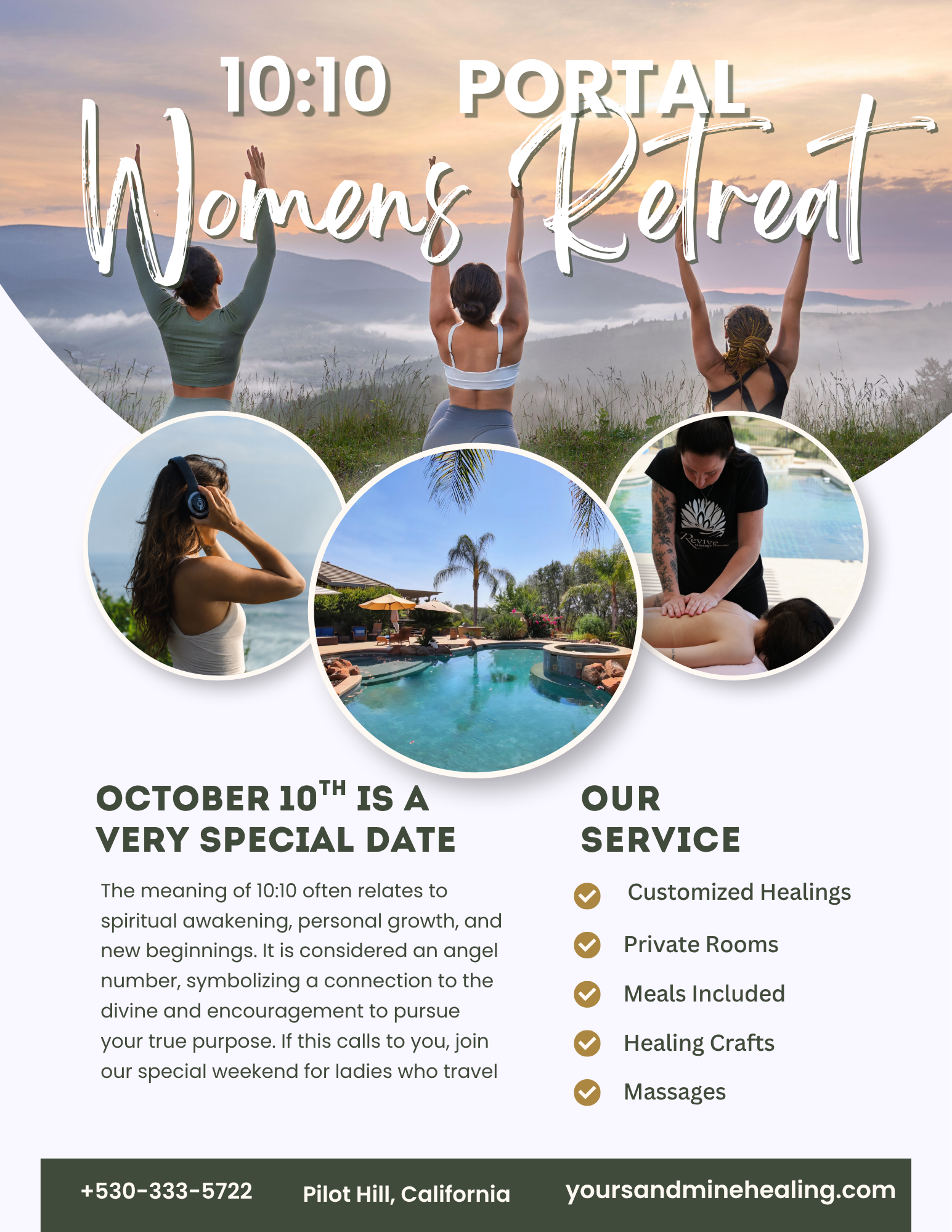 Manifestation Retreat — October 9–11 in Pilot Hill, California