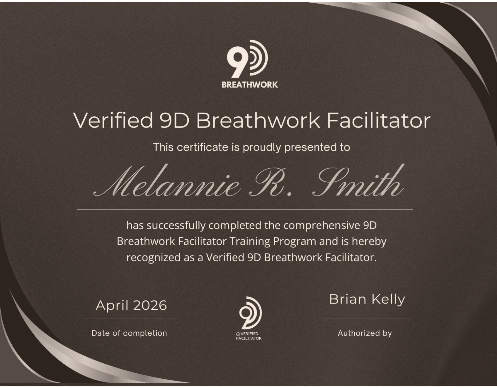 9D Breathwork Certified Facilitator